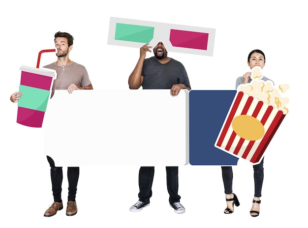 A split image showing a group of enthusiastic moviegoers on one side and a panel of film critics thoughtfully watching a movie on the other side, highlighting the differing perspectives on a film's quality and appeal.