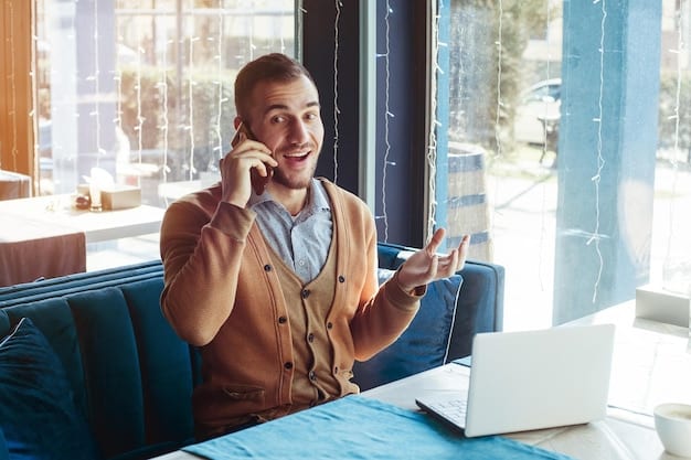 A person smiling confidently while talking on the phone, likely negotiating with a streaming service provider.