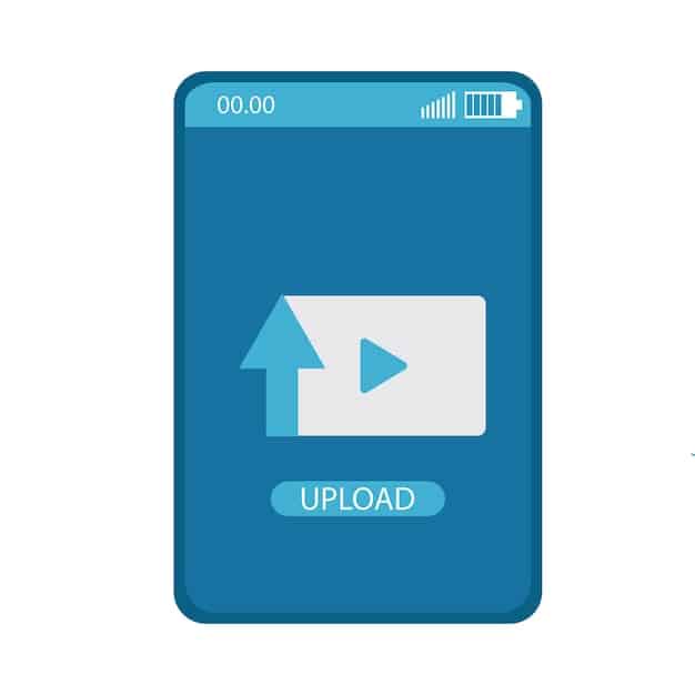 A smartphone screen showing the download icon inside a streaming app interface. The icon represents the process of saving a movie or tv show for offline viewing. The interface is clean and modern, highlighting the functionality.