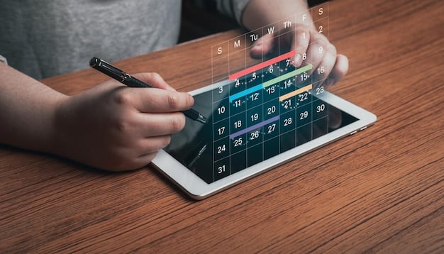 A calendar with several streaming service subscription end dates marked, illustrating the importance of tracking subscription renewals for financial management.
