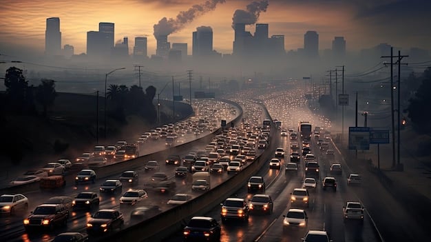 A visual comparison showing internet traffic flowing through multiple lanes, with one 