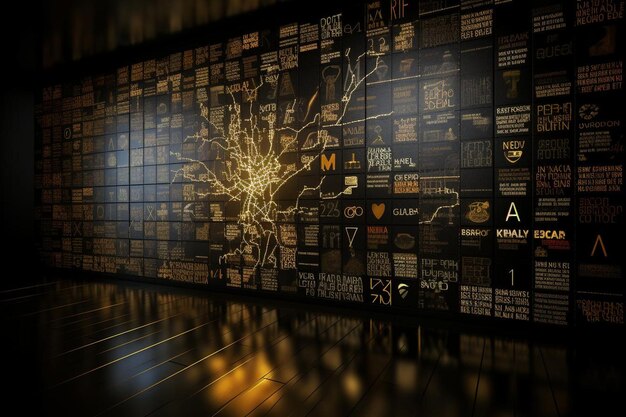 A visualization showing different data streams (box office numbers, critic scores, social media trends) converging to predict the outcome of an Oscar category.